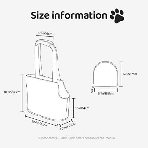 Travel de viagem macio portador de animais de estimação Bolsa de mão de mão azul-line-line-icens portátil portátil cão/gato bolsa