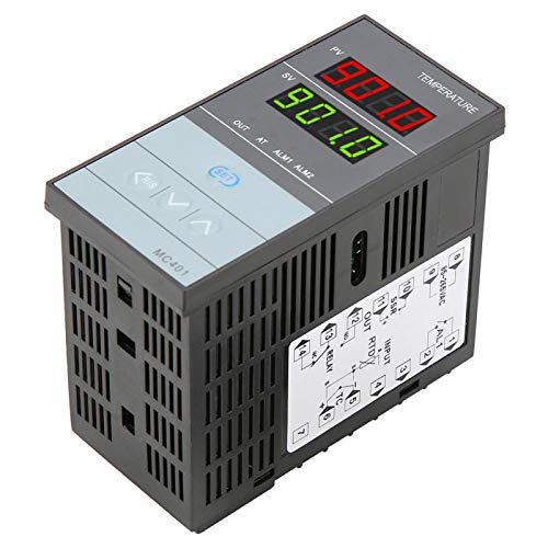 Controlador de temperatura, fácil de operar controlador de temperatura digital, tecnologia PID de ajuste auto-ajustado de nível industrial, para energia elétrica