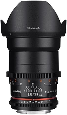 Samyang 35 mm T1.5 VDSLR II Manual Focus Lens de vídeo para a câmera Nikon DSLR
