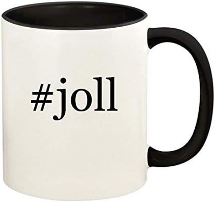 Presentes de Knick Knack Joll - 11oz Hashtag Ceramic Colored Handle and Interior Coffee Cup Cup,