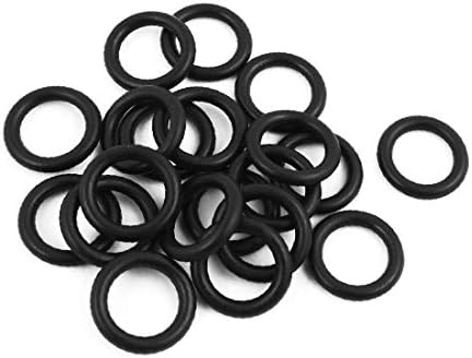 X-Dree 20 PCs preto 10,6 mm x 2,65mm anel de vedação resistente a óleo Ormol de borracha NBR NBR (20 piezas negros 10,6 mm x 2,65mm Anillo de Sellado Resistente al Aceite con forma de o nbr arandela de goma
