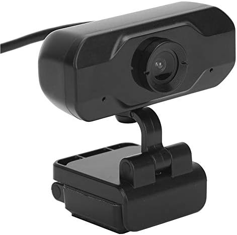 Câmera preta de redução de ruído inteligente, plug and play, câmera USB Webcam de microfone embutido, laptop