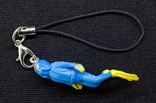 Miniblings mini mergulhador mergulhador celular celular celular charme pendente celular de celular aquanaut azul