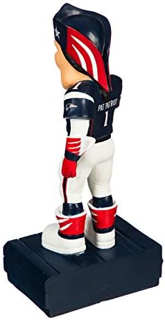 Equipe Sports America NFL New England Patriots Função colorida de mascote colorida 12 polegadas de altura