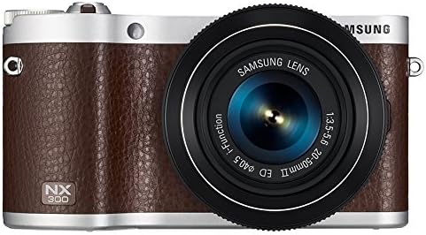 Samsung NX300 20.3MP CMOS SMART WIFI Câmera digital sem espelho com lente de 18-55 mm e tela de toque de AMOLED de 3,3