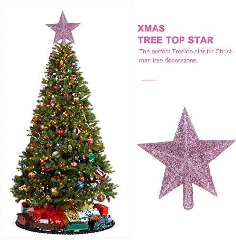 Aboofan Christmas Glitter Star Tree Tree Sparkle Glitter Mini Star Árvore de Natal Tree Tree Ornamento