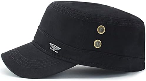 Yixda Militar Military Flat Hat Hat Sports Ajuste Casual Casual Casual Capinho de beisebol