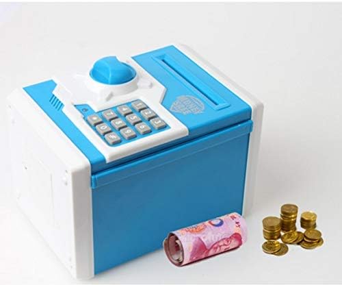 Dloett Automatic Piggy Bank ATM Senha Caixa Caixa Caixa Caixa Caixa de depósito Banco de depósito seguro Notas infantis Presente de aniversário