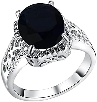 2023 Novo engajamento redondo de zircões de zircões femininos anéis de casamento anéis de jóias para mulher conjunto de anel colorido