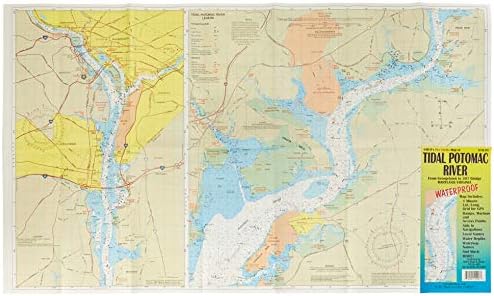 GMCO 15096PS Pro Série Tidal Potomac Imper impermeável mapa