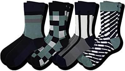 Par de ladrões meias de tripulação masculinas, 4 pacote uber uber meias casuais para homens, AMZ exclusivo