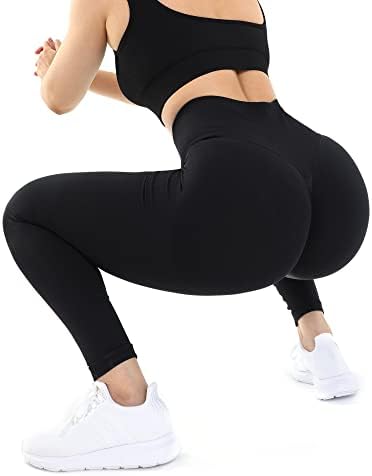 Fitelite Women Scrunch Butt Leggings Leggings Seisless High Caist Yoga Workout Leggings