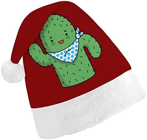 Cactus lenço de natal chapéu de chapéu de santa engraçado chapéus de Natal chapéus para mulheres para mulheres/homens