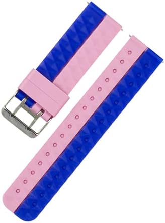 Azsxlg 4 pack infantil banda para gizmo relógio de relógio Banda, faixa de 20 mm Strap Silicone Silicone Remessão