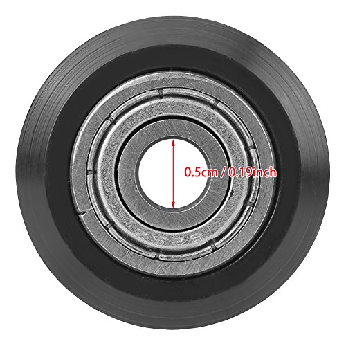 20pcs 5mm Bore V rolamento de sulco, 625 Roller V Groove Wheel, Acessórios de rolamento de polia de ranhura V para impressora CNC 3D