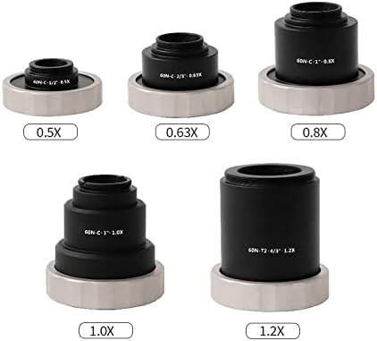 Acessórios para microscópio 1x 1,2x 0,5x 0,63x 0,8x C Montagem do microscópio de microscópio de MONTAGEM