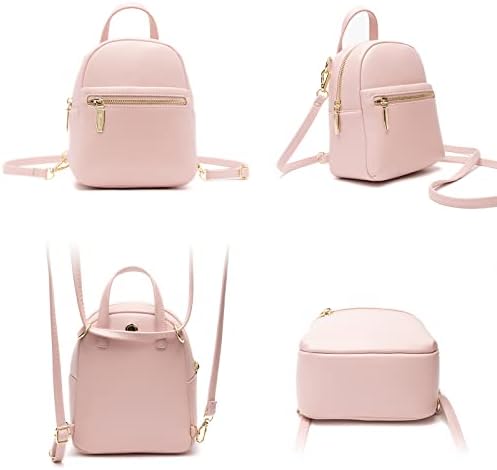 Mini bolsa de mochila para meninas adolescentes backpack de couro fofo mulheres pequenas bolsas