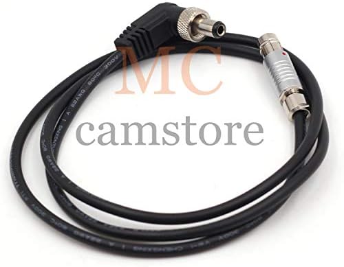 McCamstore para ARRI Câmera RS3 Pin para DC5.5/2.1 Cabo de alimentação para dispositivos de vídeo pix-e pix-e5 pix-e5h pix-e7 60cm