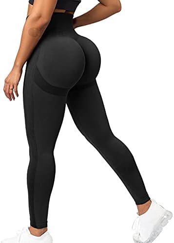 CFR Women's High Chaist Workoutless Scrunch Booty Leggings Butt Lift Gym Fitness Girl Sport Sport Active Yoga Calças