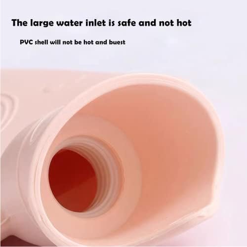 Garrafa de água quente de borracha de água quente com cobertura de cintura para cólicas menstruais, alívio da dor