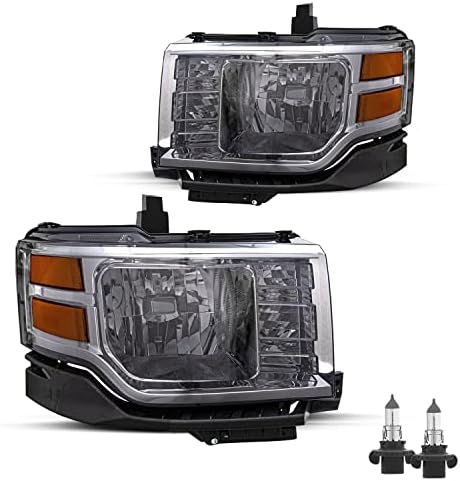 Substituição do conjunto do farol JSBOYAT [tipo de halogênio] com lâmpadas para 2009 a 2012 Ford Flex Headlamp Passenger & Driver Side