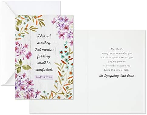 Dayspring variados cartões de simpatia religiosa, grinaldas florais