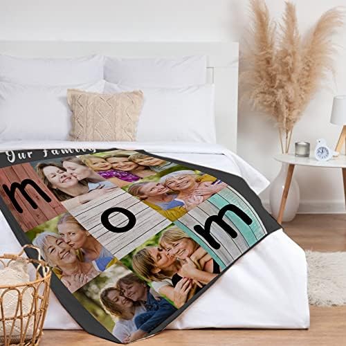 Lcyawer personalizado dia das mães presentes do dia dos namorados para mamãe, cobertor personalizado