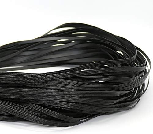500G Black Four Lines Lines sintéticas Material de tecelagem de tecelagem Cadeira de reparo de malha