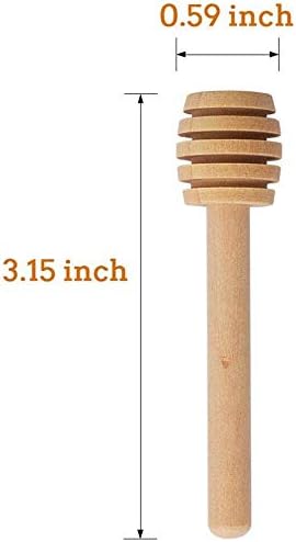 Madeira de madeira Dipper palitos - Searea 100pcs 3 polegadas de madeira com calça de madeira com
