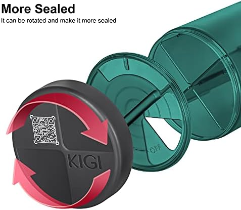 Organizador de comprimidos de suplementos de grande capacidade Kigi com 4 compartimentos por 1 mês