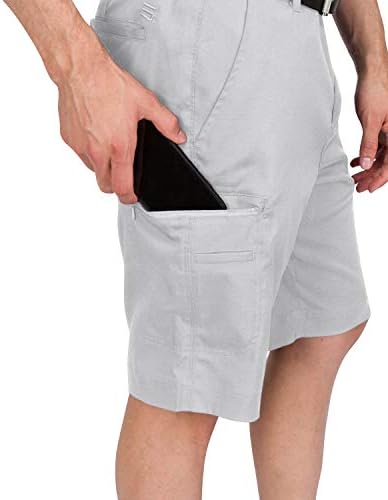 Shorts de golfe de carga para homens - ajuste seco, bolsos grandes, leves, alongamentos de umidade, alongamento