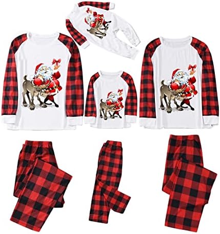 Família de pijamas de férias baratas de diyago, camiseta de manga longa e calça de manga longa de Natal PJ PJ