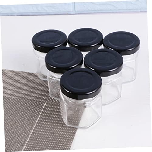 Luxshiny 24pcs de armazenamento cartuchos de armazenamento de vidro contêiner alimento jar jarra de vidro tanque