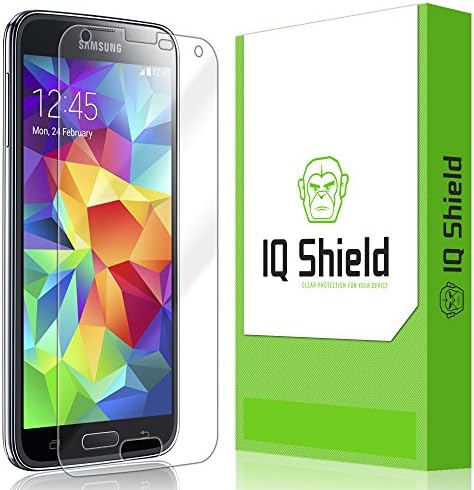 Protetor de tela do IQ Shield Compatível com Samsung Galaxy S5 Liquidskin Anti-Bubble Clear Film