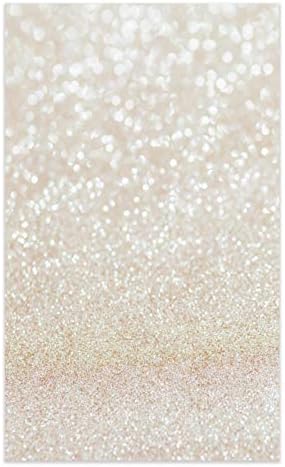 FunnyTree 3x5ft Silver bokeh fotografia de pano de fundo shinning sparkle areia escala halo still vida