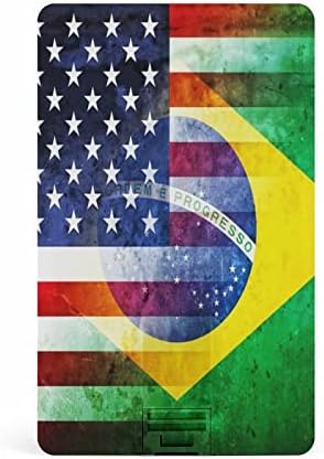 Vintage USA e Brasil Flag USB Drive Flash Drive Design USB Drive Flash Drive personalizado
