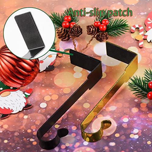 Archcrtc Christmas Seting Setors Mantel Hook Hancher Largue Ganche Hanger Christmas Stocking Gonge Larent Grip para Decorações de festa de Natal