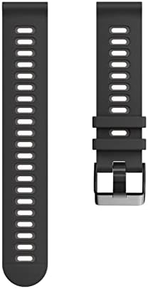 TTUCFA Silicone Sport Strap for Garmin 245 Banda de pulseira Band para Garmin Forerunner 245 645 Smartwatch 20 22mm Cinturão de pulseira