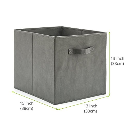 Conjunto de ezarare de 4 banheira de cesta dobrável, 13 x 15 x 13 polegadas Cubo de armazenamento de organizador