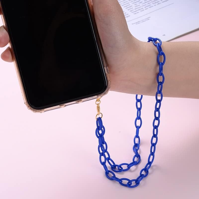 BBSJ Telephone Chain Phone ChainChain Strap Anti-Perdiced Holding Cord Jewelry Aprox 30 cm