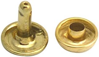 Fenggtonqii Bronze Tampa dupla de cogumelo de cogumelo de metal Cap 9mm e pacote de 10 mm de 100 conjuntos