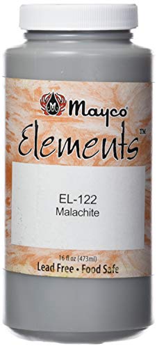 Mayco - EL122P EL122 ELEMENTOS GLAZE NÃO TOXICO, 1 GRANHA DE PINT, 2,8 Altura, 2,8 Largura, 6 Comprimento,