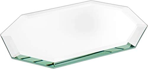 Plymor Long Octagon 5mm espelho de vidro chanfrado, 5 polegadas x 7 polegadas