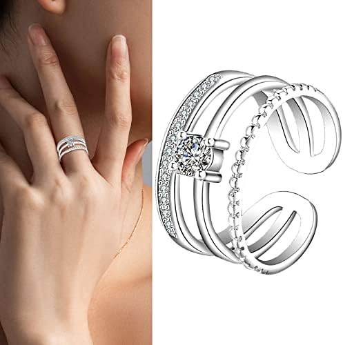 2023 Novos acessórios criativos de alta ponta de luxo de diamante completo micro conjunto de zircão de zircão feminino anéis de anéis de anel de anel