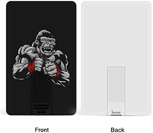 Fighter Gorilla USB Drive Flash Drive Design de cartão de crédito USB Drive flash de memória personalizada