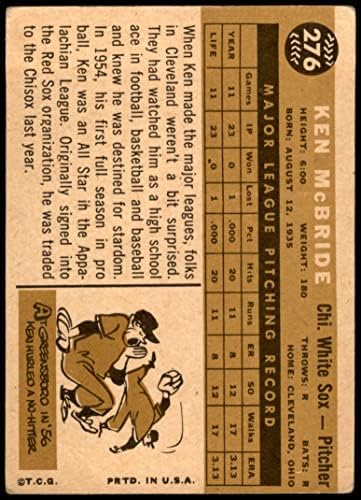 1960 Topps 276 Ken McBride Chicago White Sox Good White Sox