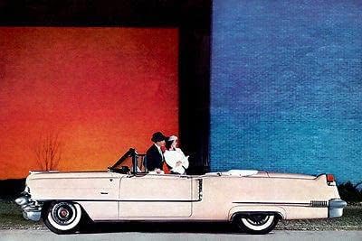 1956 Cadillac conversível - ímã de publicidade promocional