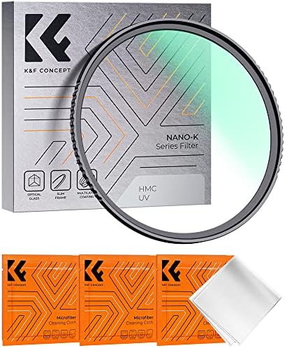 K&F Concept 55mm MC Filtro de proteção UV Filtro slim com revestimentos de 18 multi-camada para lente da câmera