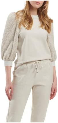 Splendid Women's Evelyn Terry Terry Sleeve Pullover Sweetshirt