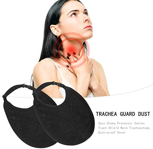 Excety 2pcs pescoço de traqueia de pescoço traqueostomia de traqueostomia do pescoço protetor protetor protetor de poeira escudo de cobertura para laringectomia viagens em casa
